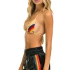 Shorts | Aviator Nation HIGH RISE 5 STRIPE NYLON JOGGER SHORT - BLACK