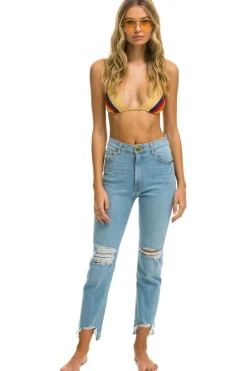Denim | Denim | Aviator Nation HIGH RISE SLIM BOOT JEAN - SUPER LIGHT SUPERLIGHT