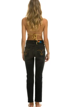 Denim | Denim | Aviator Nation HIGH RISE SLIM BOOT JEAN - VINTAGE BLACK VINTAGEBLACK