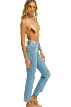 Denim | Denim | Aviator Nation HIGH RISE SLIM BOOT JEAN - SUPER LIGHT SUPERLIGHT