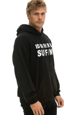 Hoodies | Hoodies | Aviator Nation ID RATHER BE SURFING RELAXED PULLOVER HOODIE - BLACK