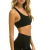 Activewear | Activewear | Aviator Nation 6 INCH CARGO POCKET HI-RISE BIKER SHORT - BLACK