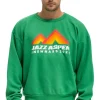 Sweatshirts | Sweatshirts | Aviator Nation JAZZ ASPEN SNOWMASS 2024 CREW SWEATSHIRT RELAXED - KELLY GREEN KELLYGREEN