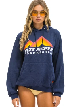 Hoodies | Hoodies | Aviator Nation JAZZ ASPEN SNOWMASS 2024 PULLOVER HOODIE RELAXED - NAVY