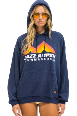 Hoodies | Hoodies | Aviator Nation JAZZ ASPEN SNOWMASS 2024 PULLOVER HOODIE RELAXED - NAVY