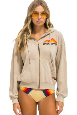 Hoodies | Hoodies | Aviator Nation JAZZ ASPEN SNOWMASS 2024 ZIP HOODIE RELAXED - SAND