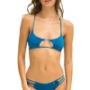 Swim Tops | Aviator Nation KEYHOLE BRAIDED CROSSBACK TIE BIKINI TOP - ANTIGUA
