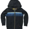 Kid's Hoodies | Aviator Nation KID'S 5 STRIPE HOODIE - CHARCOAL // BLUE CHARCOAL//BLUE