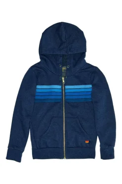 Kid's Hoodies | Aviator Nation KID'S 5 STRIPE HOODIE - NAVY // BLUE STRIPES NAVY//BLUESTRIPES