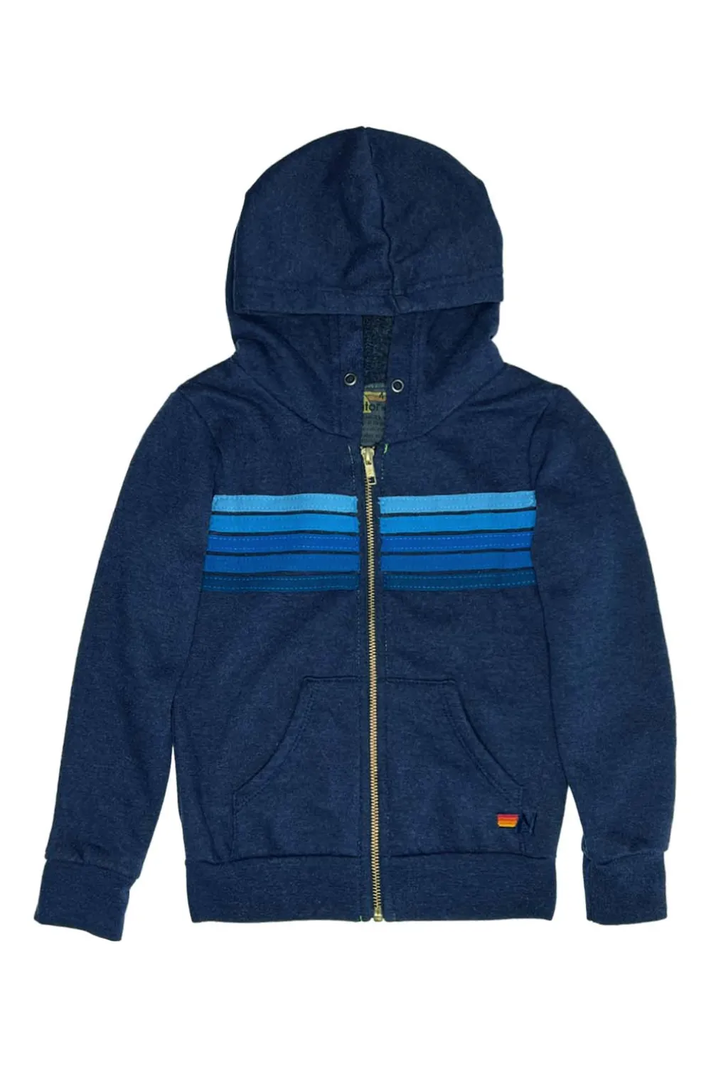 Kid's Hoodies | Aviator Nation KID'S 5 STRIPE HOODIE - NAVY // BLUE STRIPES NAVY//BLUESTRIPES