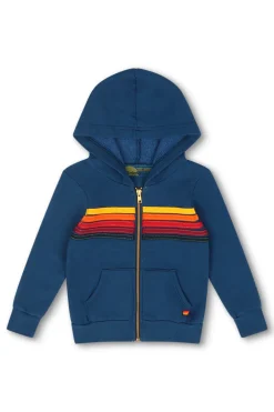 Kid's Hoodies | Aviator Nation KID'S 5 STRIPE HOODIE - ROYAL