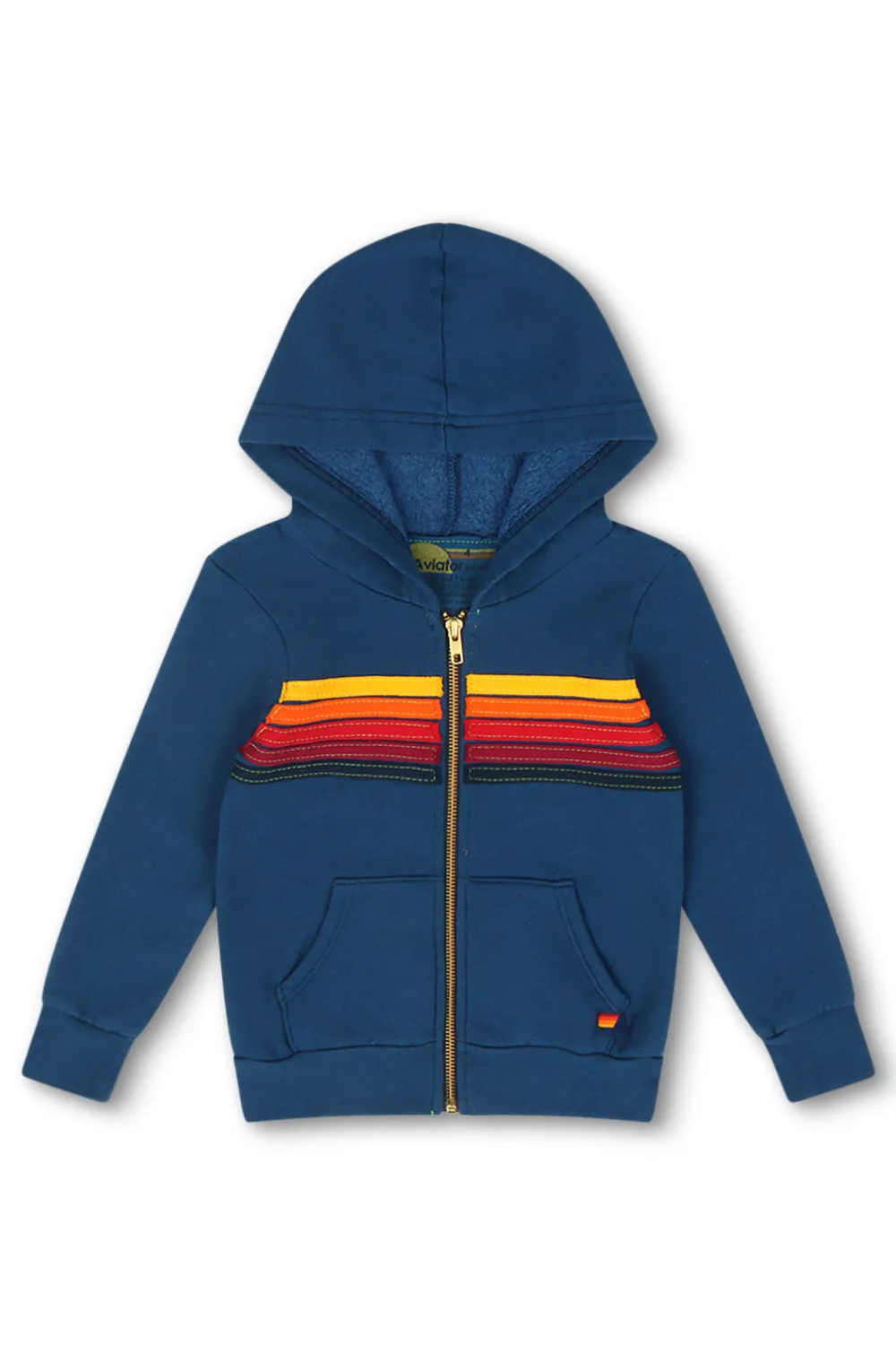 Kid's Hoodies | Aviator Nation KID'S 5 STRIPE HOODIE - ROYAL