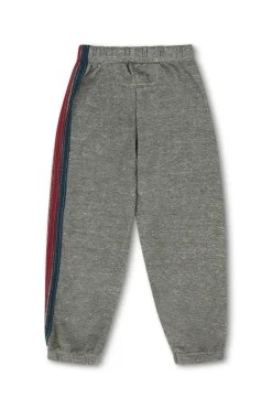 Kid's Sweatpants | Aviator Nation KID'S 5 STRIPE SWEATPANTS - HEATHER GREY HEATHERGREY