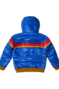 Kid's Outerwear | Aviator Nation KIDS 5 STRIPE TREKKER JACKET - GLOSSY SNORKEL BLUE GLOSSYSNORKELBLUE