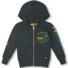 Kid's Hoodies | Aviator Nation KID'S ASPEN ZIP HOODIE - CHARCOAL