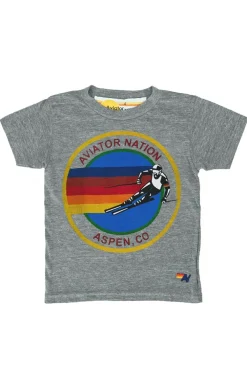Kid's Tees | Aviator Nation KID'S ASPEN TEE - HEATHER GREY HEATHERGREY