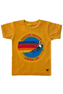 Kid's Tees | Aviator Nation KID'S ASPEN TEE - GOLD