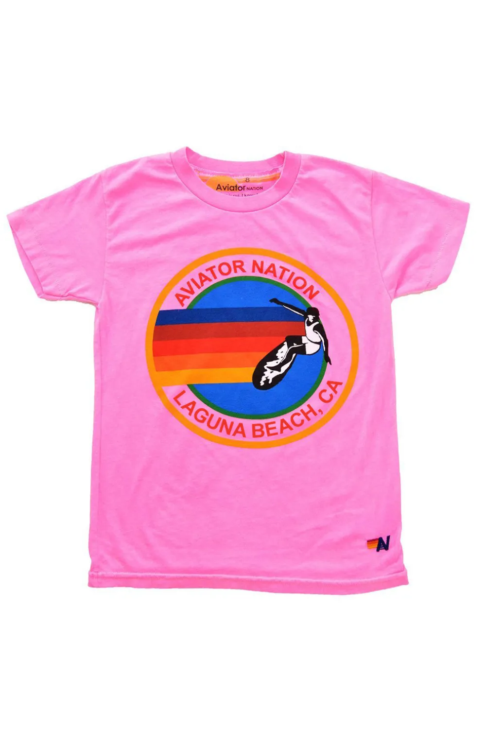 Kid's Tees | Aviator Nation KID'S LAGUNA BEACH TEE - NEON PINK NEONPINK