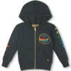 Kid's Hoodies | Aviator Nation KID'S MALIBU ZIP HOODIE - CHARCOAL