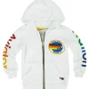 Kid's Hoodies | Aviator Nation KID'S MALIBU ZIP HOODIE - WHITE