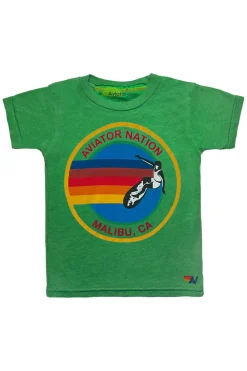 Kid's Tees | Aviator Nation KIDS MALIBU TEE - KELLY GREEN KELLYGREEN