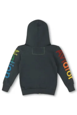 Kid's Hoodies | Aviator Nation KID'S MALIBU ZIP HOODIE - CHARCOAL