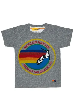 Kid's Tees | Aviator Nation KID'S MANHATTAN BEACH TEE - HEATHER GREY HEATHERGREY