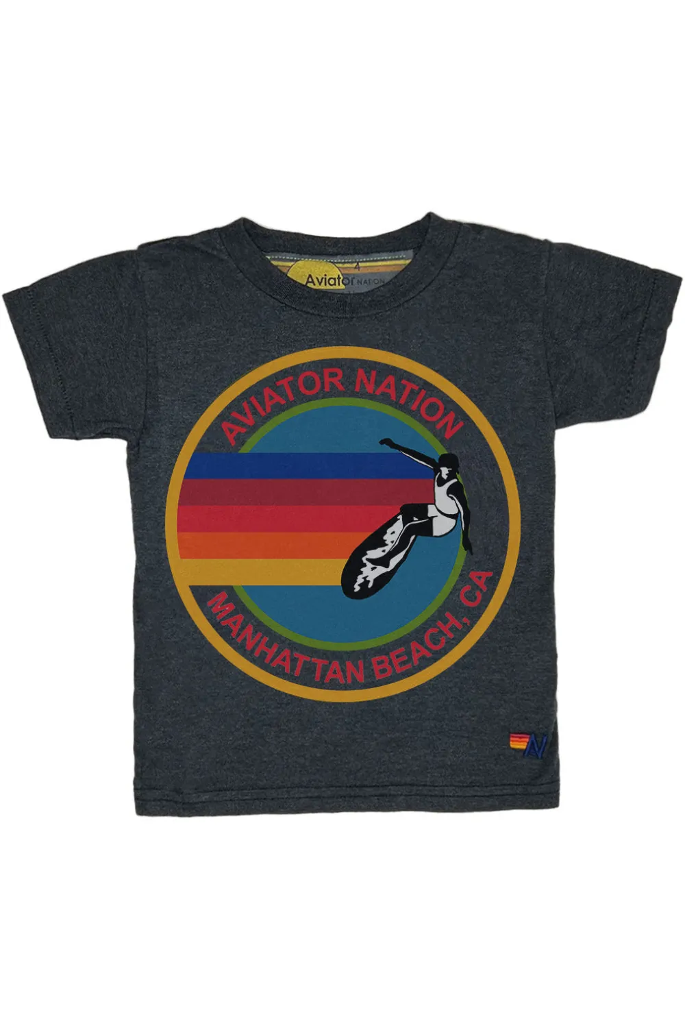Kid's Tees | Aviator Nation KID'S MANHATTAN BEACH TEE - CHARCOAL