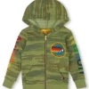 Kid's Hoodies | Aviator Nation KID'S NEW YORK CITY ZIP HOODIE - CAMO