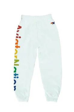 Kid's Sweatpants | Aviator Nation KID'S SWEATPANTS - WHITE