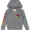 Kid's Hoodies | Aviator Nation KID'S ZIP HOODIE - HEATHER GREY HEATHERGREY