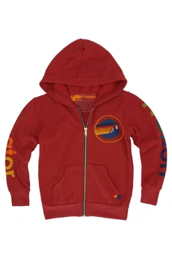 Kid's Hoodies | Aviator Nation KID'S ZIP HOODIE - RED