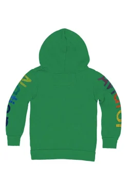 Kid's Hoodies | Aviator Nation KID'S ZIP HOODIE - KELLY GREEN KELLYGREEN