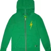 Kid's Hoodies | Aviator Nation KIDS BOLT PRINT ZIP HOODIE - KELLY GREEN KELLYGREEN
