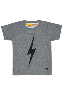 Kid's Tees | Aviator Nation KID'S BOLT TEE - HEATHER GREY HEATHERGREY