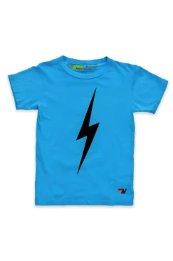 Kid's Tees | Aviator Nation KID'S BOLT TEE - NEON BLUE NEONBLUE