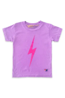 Kid's Tees | Aviator Nation KID'S BOLT TEE - NEON PURPLE // NEON PINK NEONPURPLE//NEONPINK