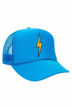 Kid's Trucker Hats | Aviator Nation KID'S BOLT VINTAGE TRUCKER HAT theperfectpairing!Allofourproductsgothroughanintensebreaking-downprocessthatgivesthemavintagefeelyou'lllovebecauseit'sbrokeninfromdayoneofwearingit.Allofourkid'shatsareadjustableandsmallerthantheadulthats.