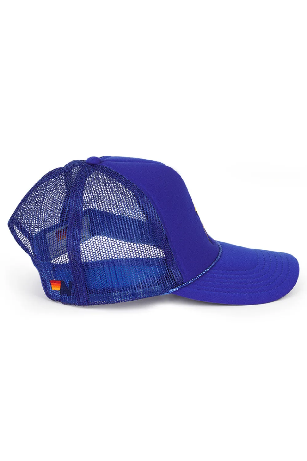 Kid's Trucker Hats | Aviator Nation KID'S BOLT VINTAGE TRUCKER HAT theperfectpairing!Allofourproductsgothroughanintensebreaking-downprocessthatgivesthemavintagefeelyou'lllovebecauseit'sbrokeninfromdayoneofwearingit.Allofourkid'shatsareadjustableandsmallerthantheadulthats.