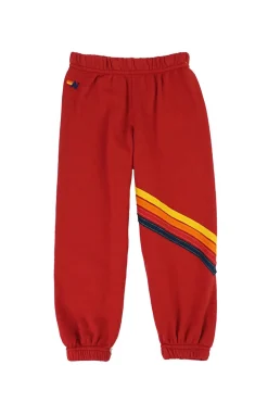 Kid's Sweatpants | Aviator Nation KID'S CHEVRON SWEATPANTS - RED