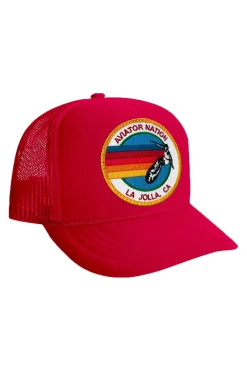 Kid's Trucker Hats | Aviator Nation KIDS LA JOLLA SIGNATURE VINTAGE FOAM TRUCKER HAT