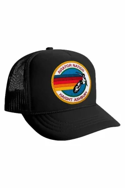 Kid's Trucker Hats | Aviator Nation KID'S SIGNATURE HAIGHT ASHBURY VINTAGE FOAM TRUCKER KIDSVINTAGEFOAMTRUCKERKid'sHatAviatorNationOSGOLD