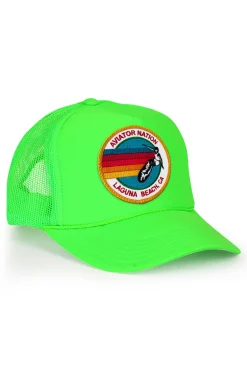 Kid's Trucker Hats | Aviator Nation KID'S SIGNATURE LAGUNA BEACH LOGO - VINTAGE TRUCKER HAT VINTAGETRUCKERHAT