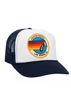 Kid's Trucker Hats | Aviator Nation KID'S SIGNATURE LAS VEGAS VINTAGE TRUCKER HAT