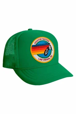Kid's Trucker Hats | Aviator Nation KID'S SIGNATURE LAS VEGAS VINTAGE TRUCKER HAT