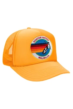 Kid's Trucker Hats | Aviator Nation KIDS SIGNATURE MALBIU VINTAGE TRUCKER HAT