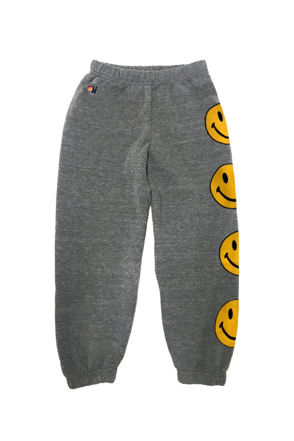 Kid's Sweatpants | Aviator Nation KID'S SMILEY 2 SWEATPANTS - HEATHER GREY HEATHERGREY