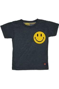 Kid's Tees | Aviator Nation KID'S SMILEY 2 TEE - CHARCOAL