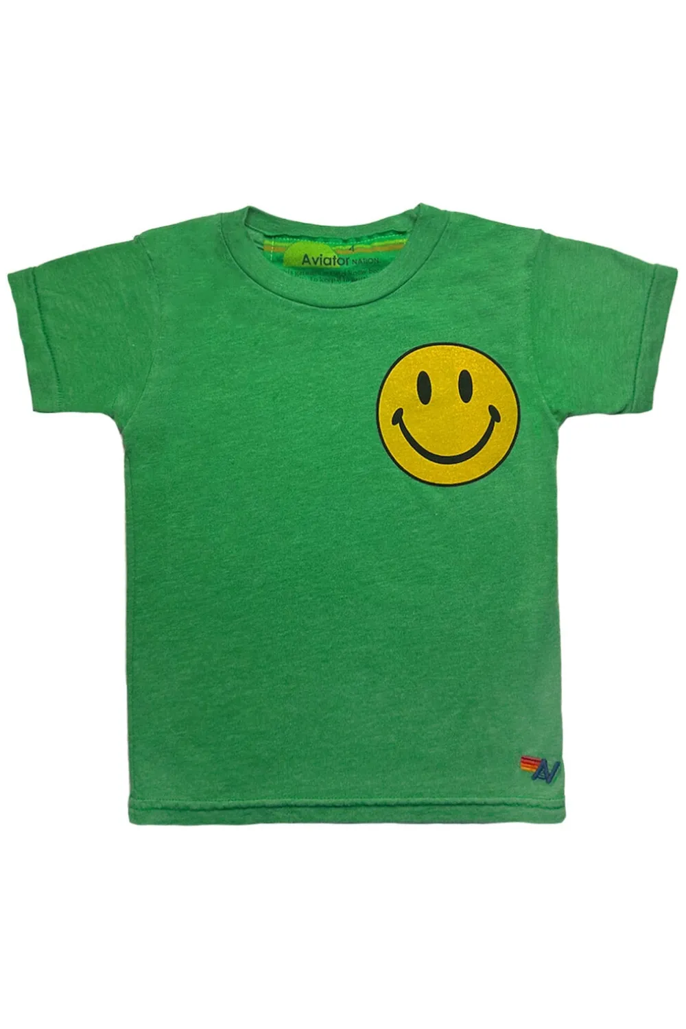 Kid's Tees | Aviator Nation KID'S SMILEY 2 TEE - KELLY GREEN KELLYGREEN