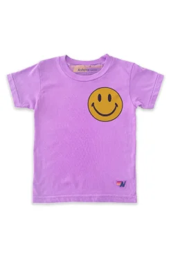 Kid's Tees | Aviator Nation KID'S SMILEY 2 TEE - NEON PURPLE NEONPURPLE